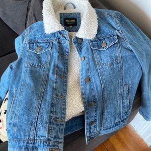 Sherpa jean jacket, barely used!